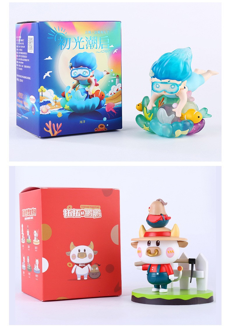 PVC公仔定制滴胶公仔盲盒手办定做树脂摆件潮玩盲盒公仔企业IP订详情17