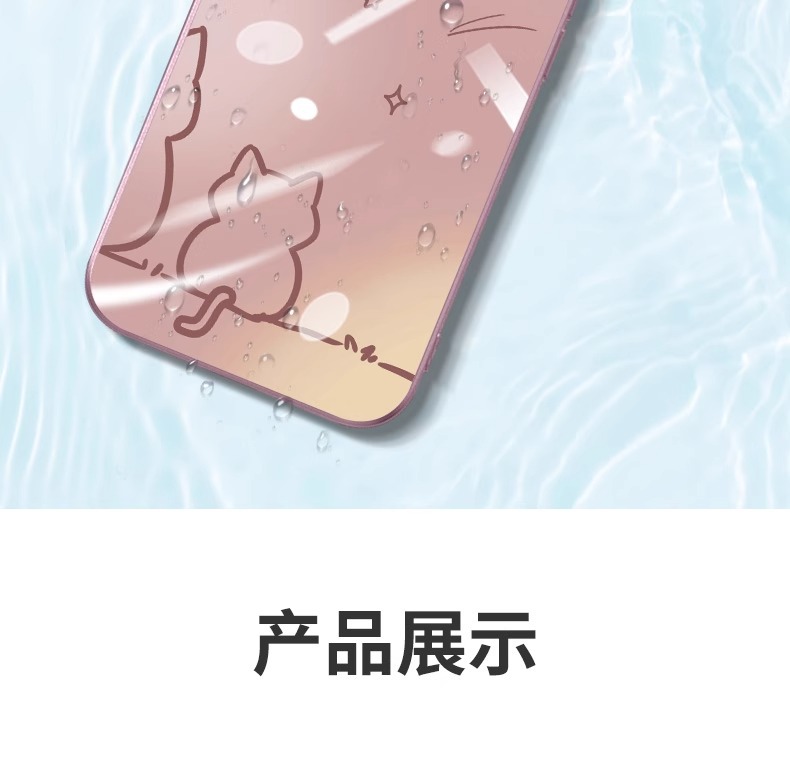 IPhone 16 phone case 13promax Protective case iPhone 12 Mini Painted 15 Cat 11 Couple 14plus pic 13