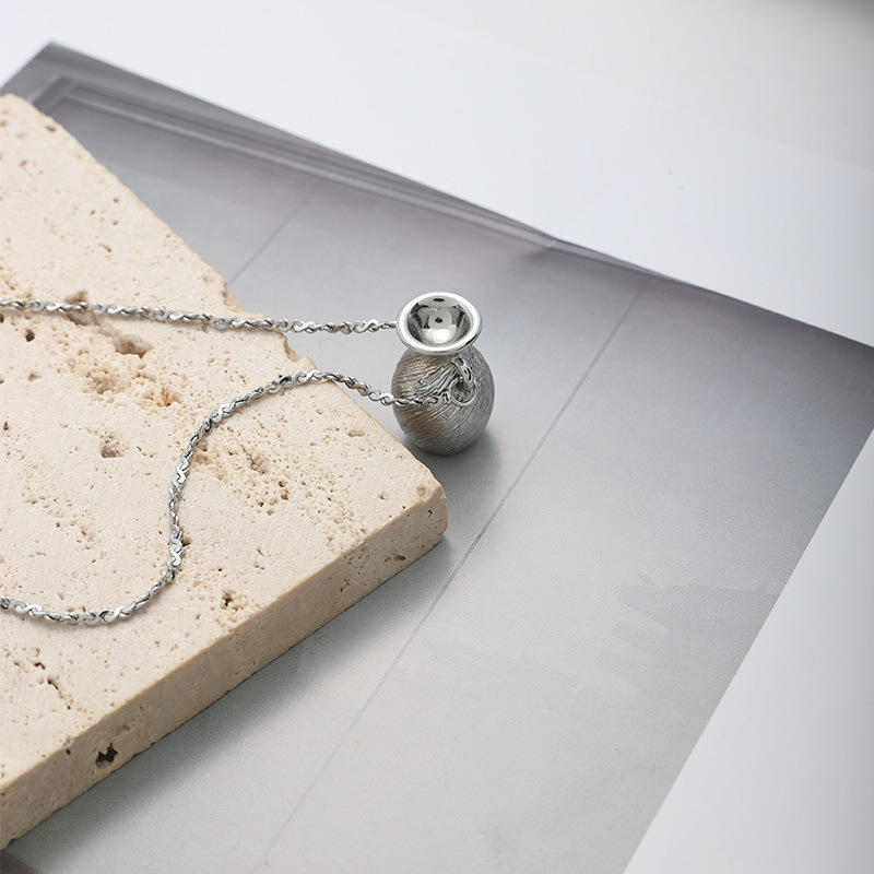 韩国新款~长款项链毛衣链轻奢小众设计高级时尚花瓶颈部配饰挂件详情1