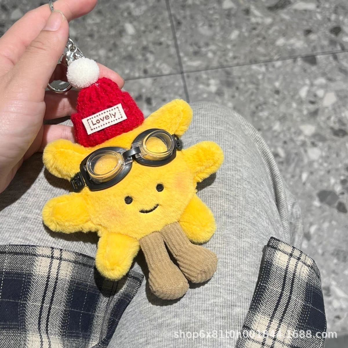 Plush sun bag pendant, super cute doll pendant, bag pendant, keychain, birthday gift, niche pic 4