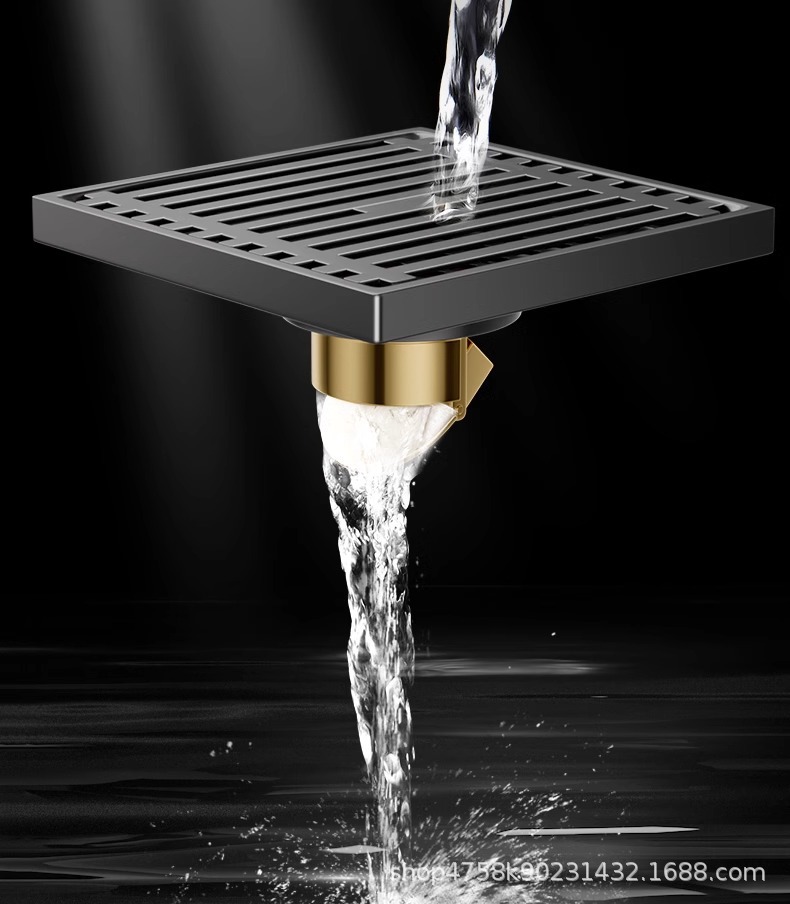 不锈钢密封防臭地漏卫生间下水道地漏厨房浴室洗衣机排水方形地漏详情7