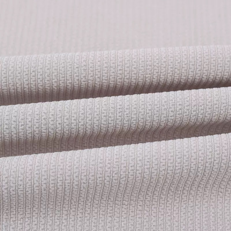 In-stock willow knitted jacquard fabric for spring and summer casual fashion, wide-leg pants fabric for sportswear pic 5