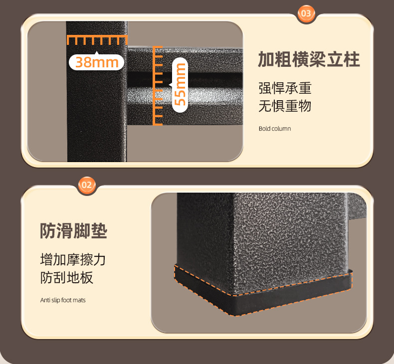 货架批发多层置物架落地收纳架钢制阳台仓库杂物储物超市快递跨境详情19