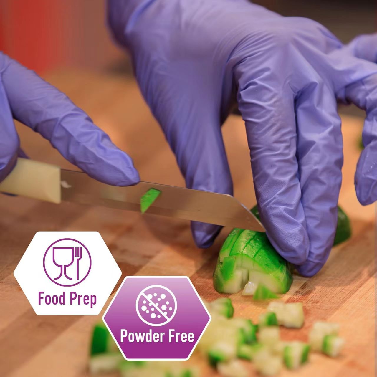 加厚可防油防水防滑丁晴一次性家用日用高弹丁腈手套批发详情2