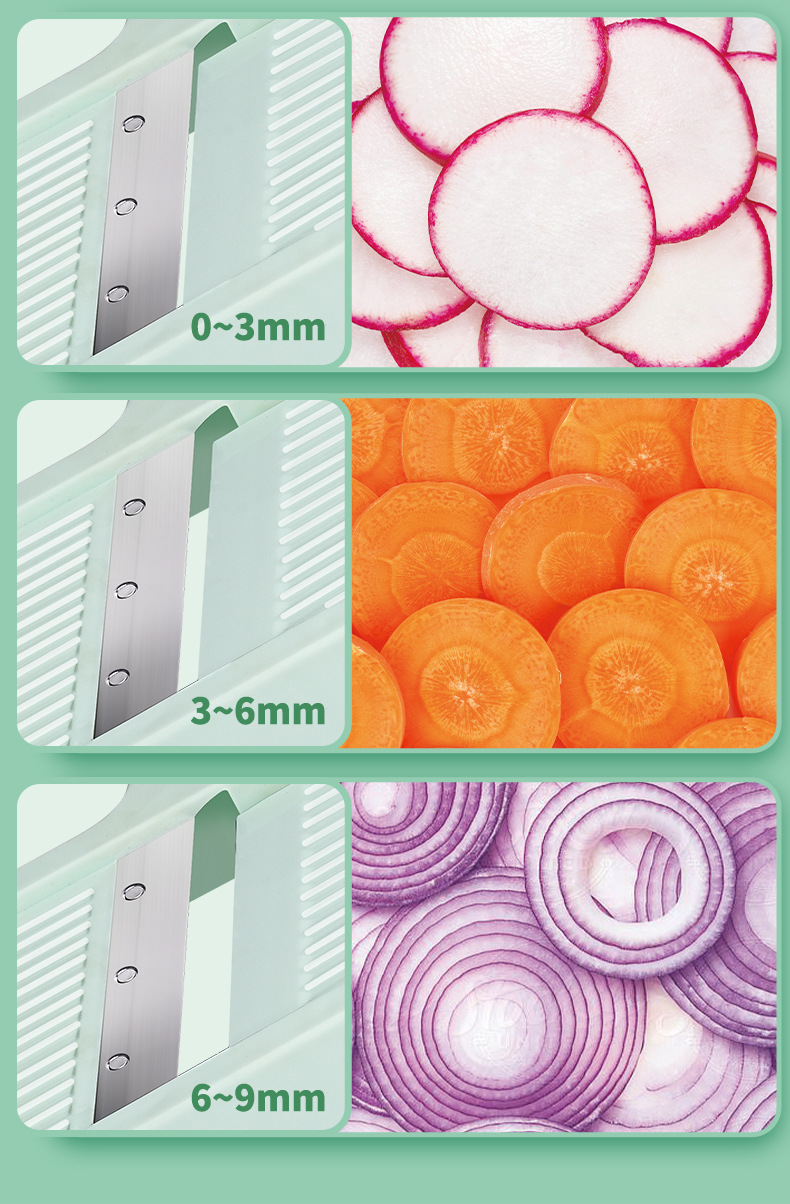 Cross-border exclusive household multi-functional vegetable slicer, fruit slicer, lemon slicer, potato slicer, vegetable slicer pic 7