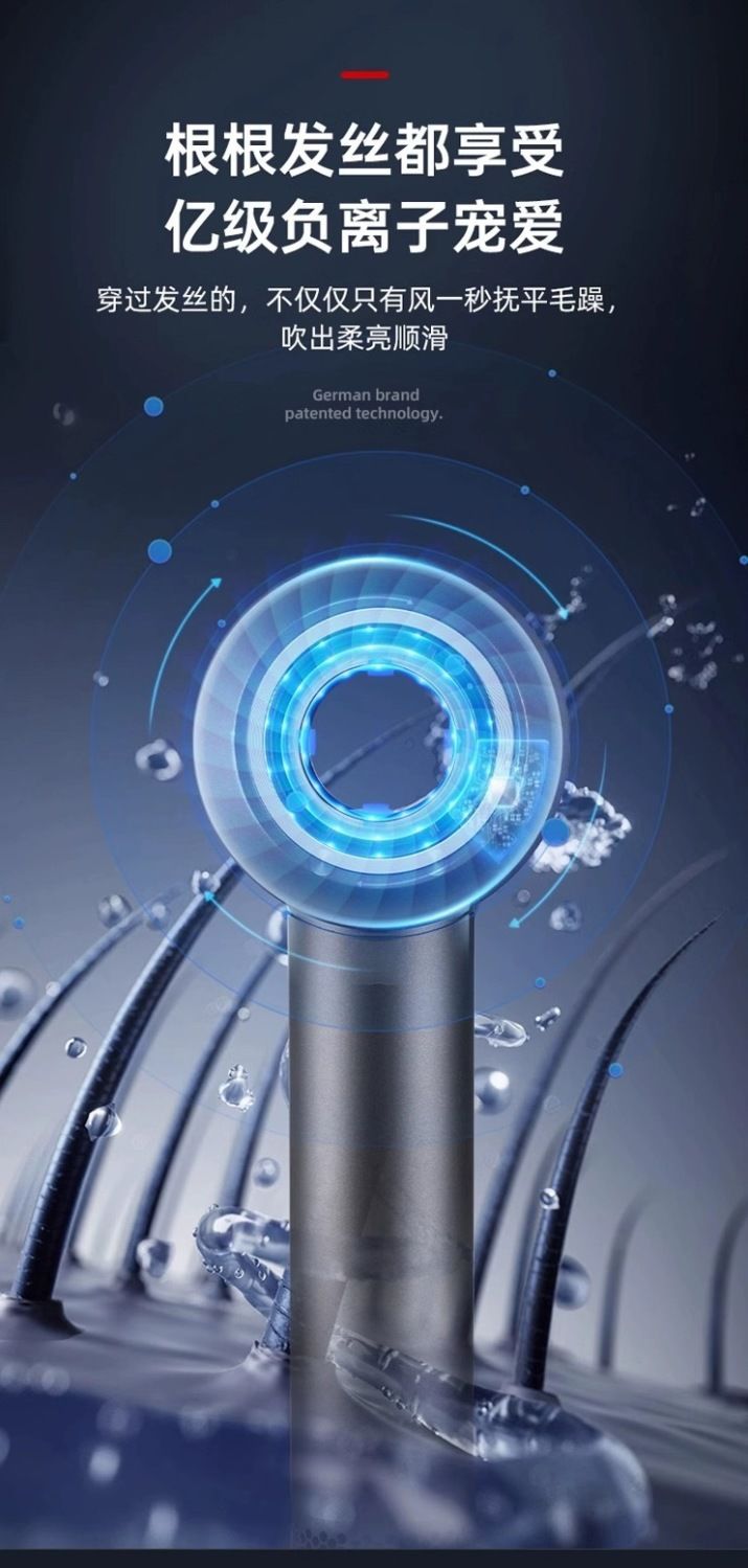 Hair dryer for home use, negative ion hair care, strong wind force, quick drying, high power, student-specific hair dryer for dormitories pic 7