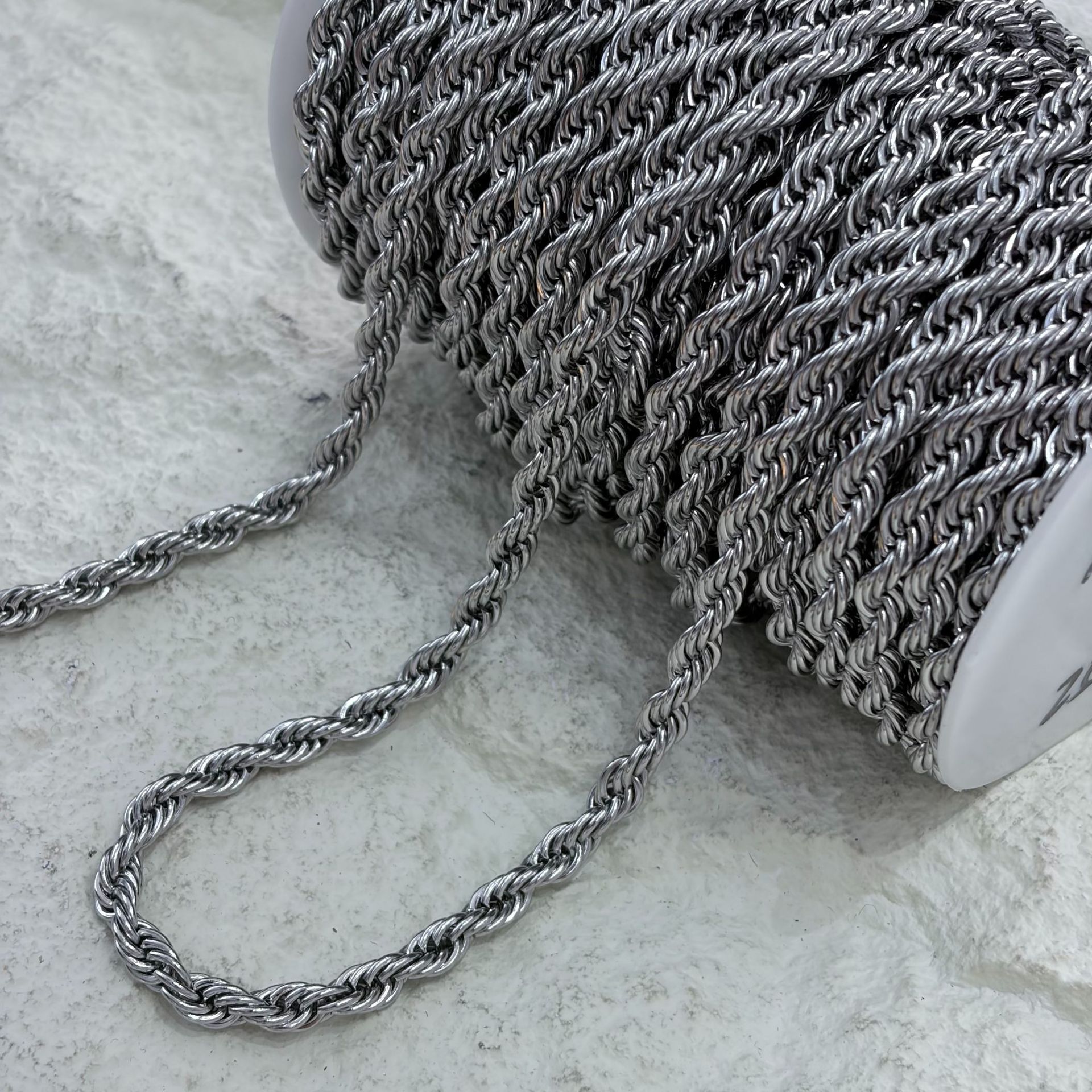 Metal twist chains, stainless steel twisted ropes, twist chains, jewelry accessories, bracelets, necklaces, semi-finished chains, multiple specifications pic 28