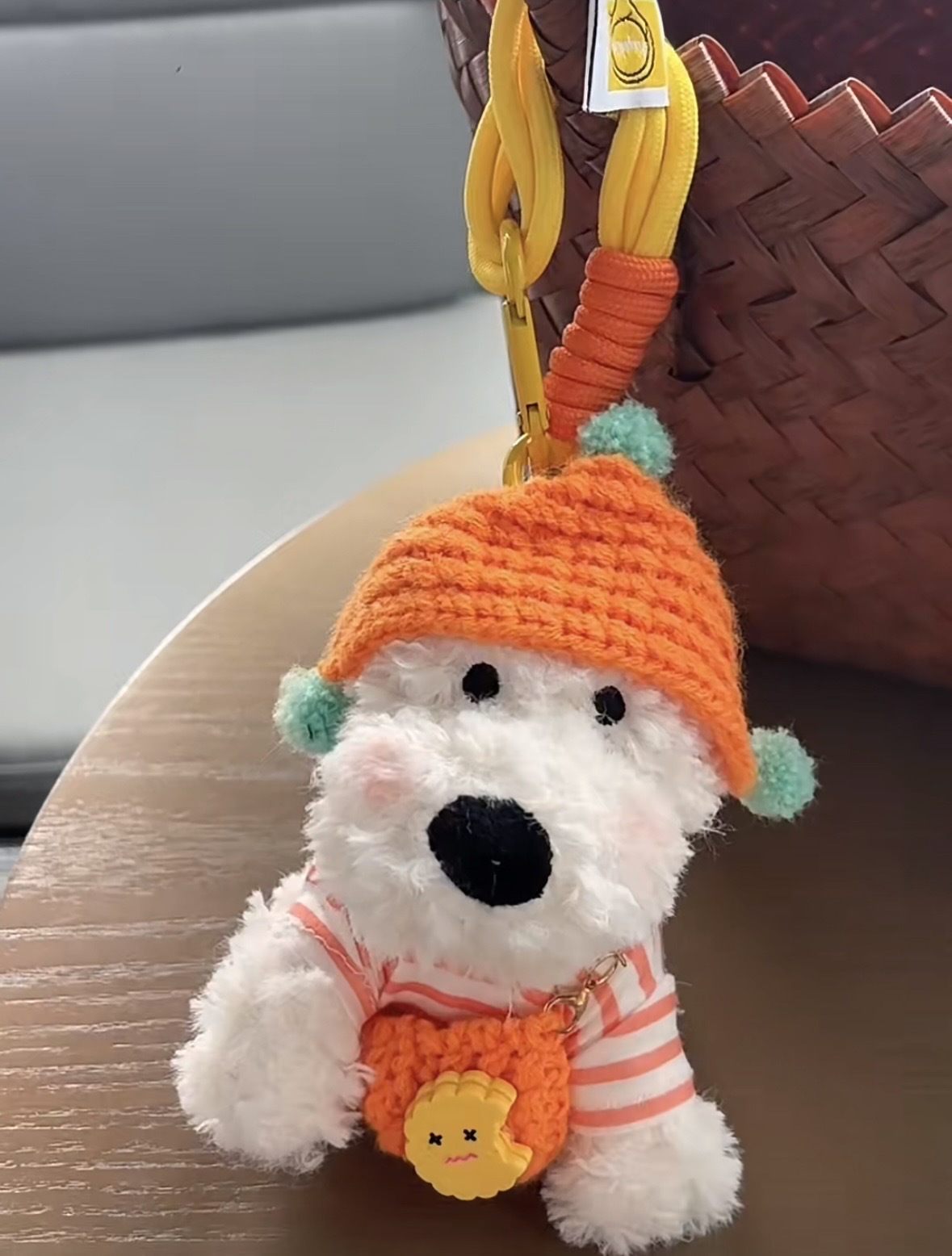 Best-selling Blind West Highland pendant, sloppy dog keychain accessory, creative doll bag, hanging dog pendant, small gift pic 19