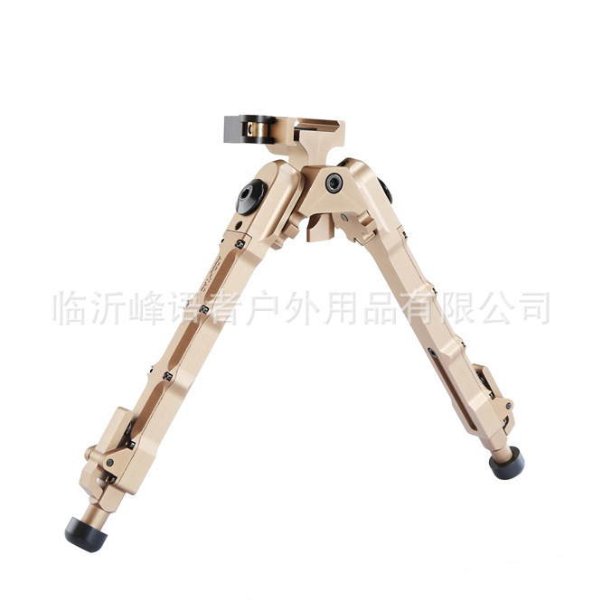 跨境黑色伸缩V9连体Bipod V9脚架黑色铝合金材质M-LOK V9竹节脚架详情9