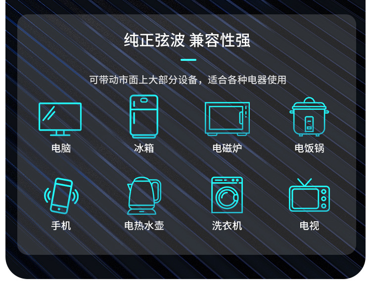 12v纯正弦波逆变器充电一体机ups1000-5000w离网逆变器12V24v汽车详情7