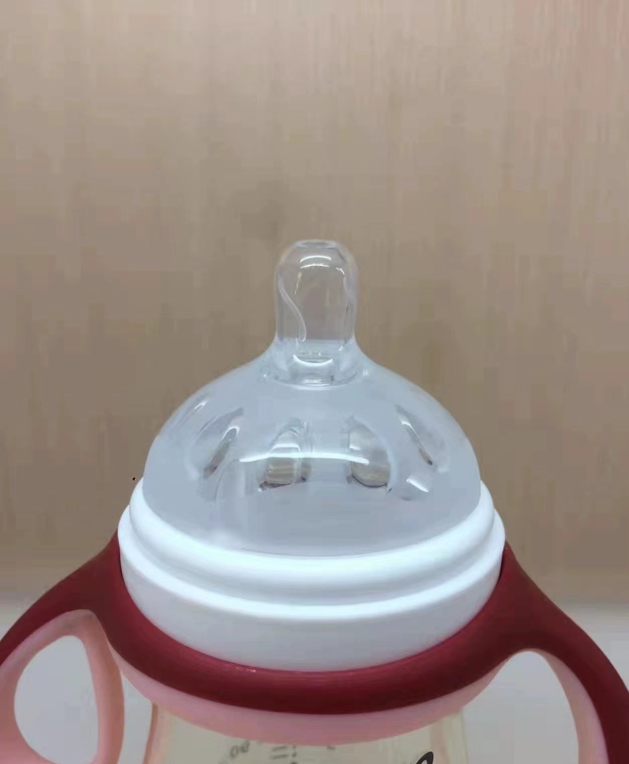 6.0口径奶嘴 宽口径仿母乳奶嘴防呛防胀气食品级硅胶奶嘴 6CM批发详情7