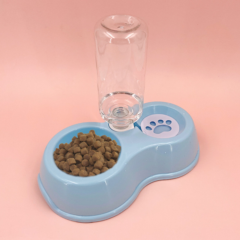 不锈钢狗狗饭碗 猫碗狗碗双碗防打翻宠物碗狗碗卡通猫粮碗饮水碗详情18