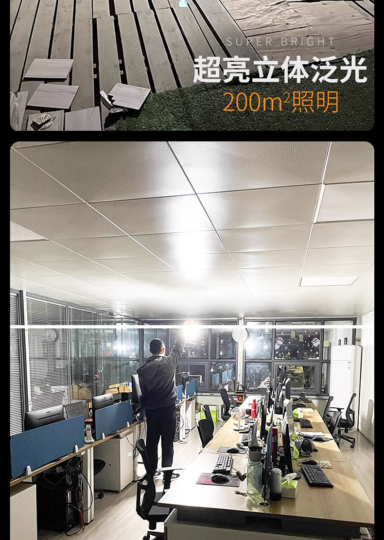 户外太阳能充电球泡灯多功能防水野营灯地摊夜市灯应急充电露营灯详情13