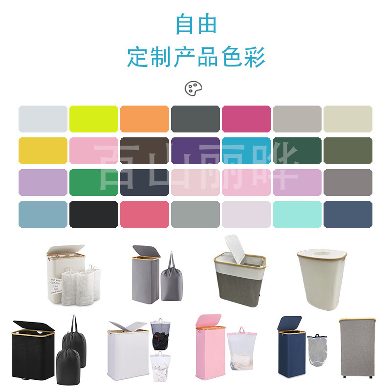 室内带盖收纳箱家用玻璃塑料瓶罐回收纳篮大容量内袋可拆卸储物箱详情5