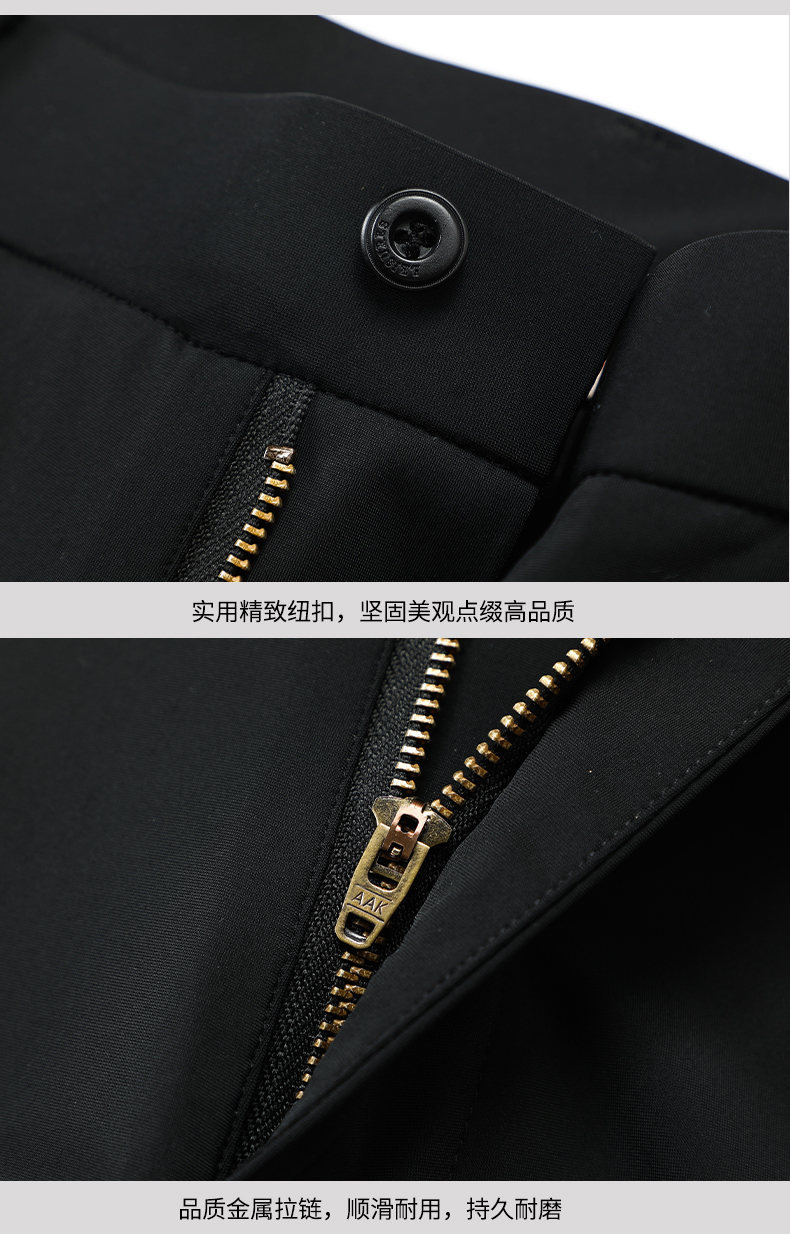 新品加绒加厚款免烫西装裤蓄热保暖高弹力秋冬季直筒垂感休闲裤男详情19