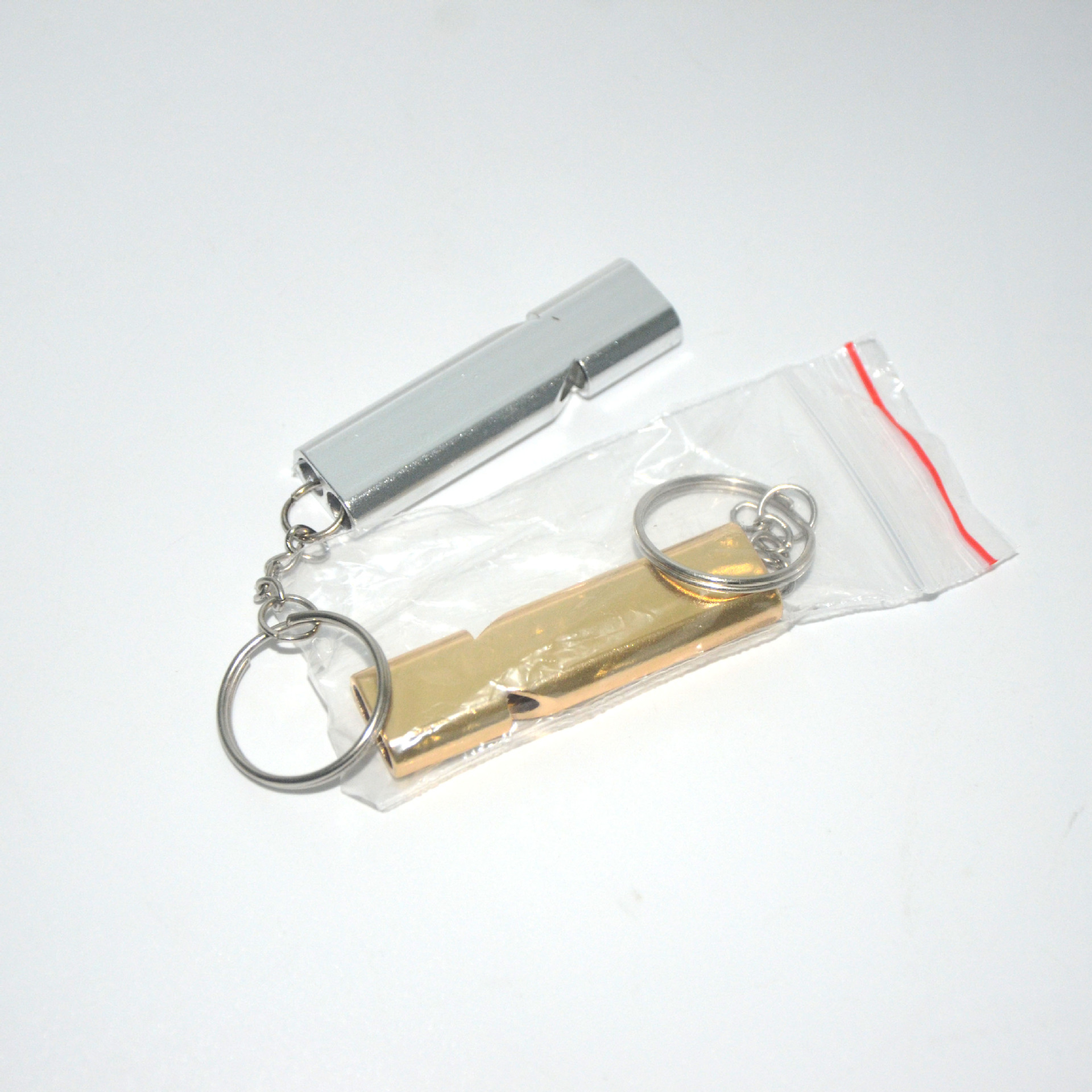 EDC portable outdoor equipment survival blast whistle, dual-tube resonance high-frequency aluminum alloy whistle, dual-frequency whistle pic 21