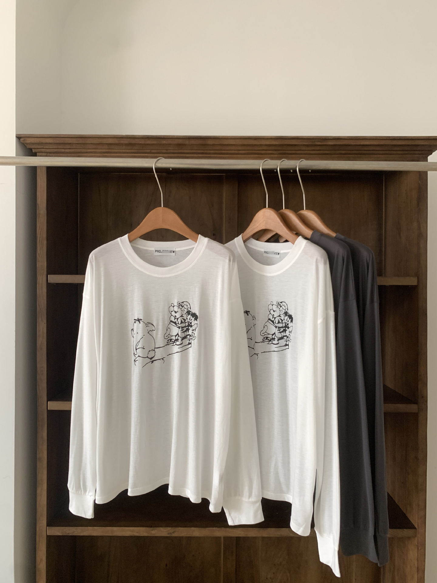 In stock 2025 summer new style, Dongdaemun, South Korea, round-neck super cute cartoon print sun protection long-sleeved T-shirt top for women pic 9