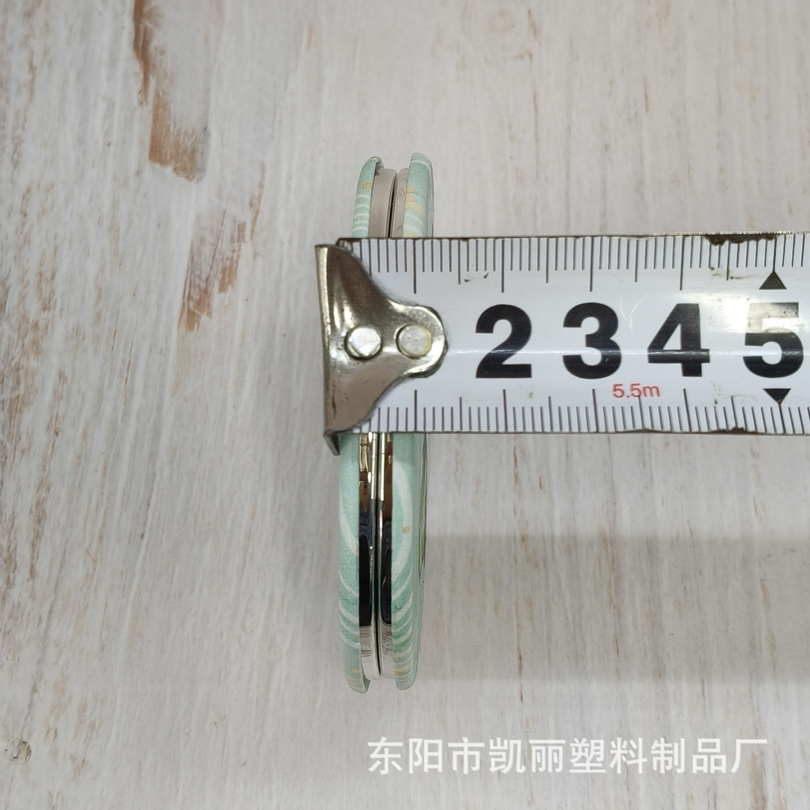 【永民镜业】PU折叠翻盖放大包包镜铝合金小圆镜子随身迷你镜子化妆镜便携镜子详情5