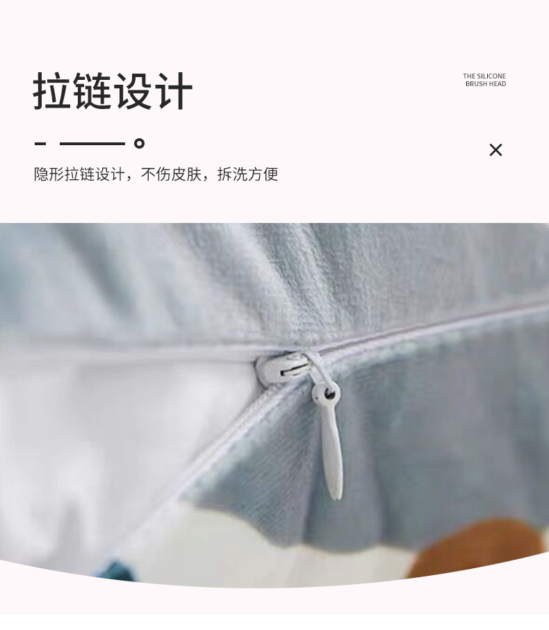 北欧ins抽象植物短绒抱枕套 家居沙发靠枕套不含芯靠垫套现货批发详情11