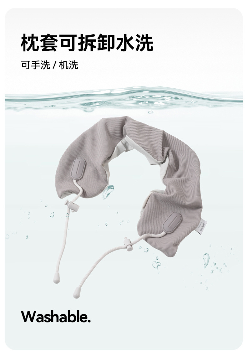 Capibala portable U-pillow, U-shaped neck pillow, travel pillow, storage U-shaped pillow, neck support pillow, multi-functional, comfortable and portable pic 11