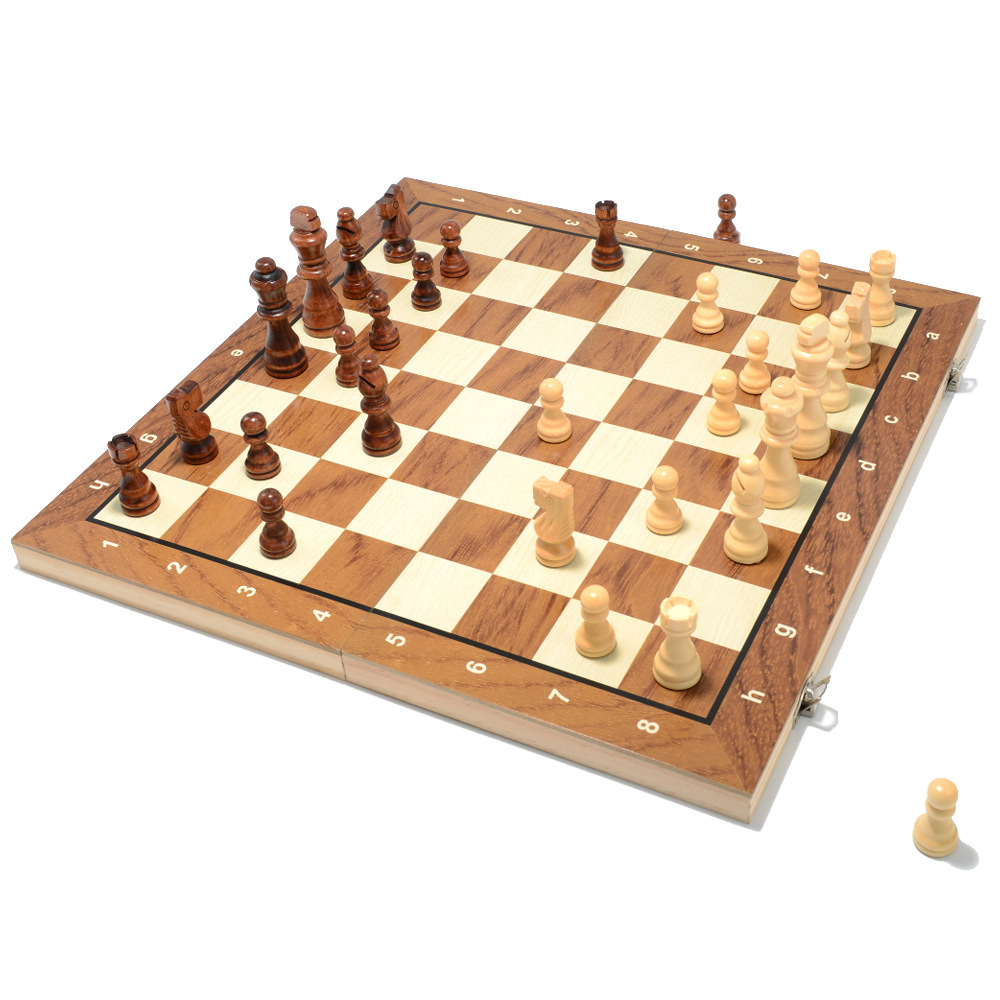 New wooden two-in-one magnetic international elephant foldable puzzle board game toy for direct sales across borders pic 11