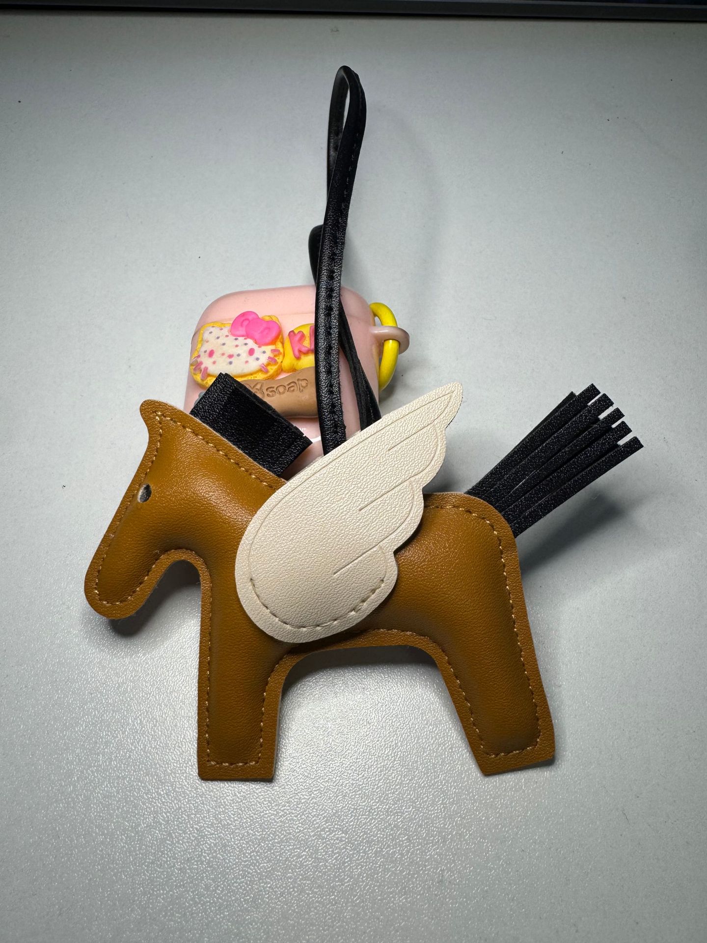 小飞马h家挂件pu皮铂金包凯莉包包挂饰钥匙扣包挂件礼品书包配饰详情9