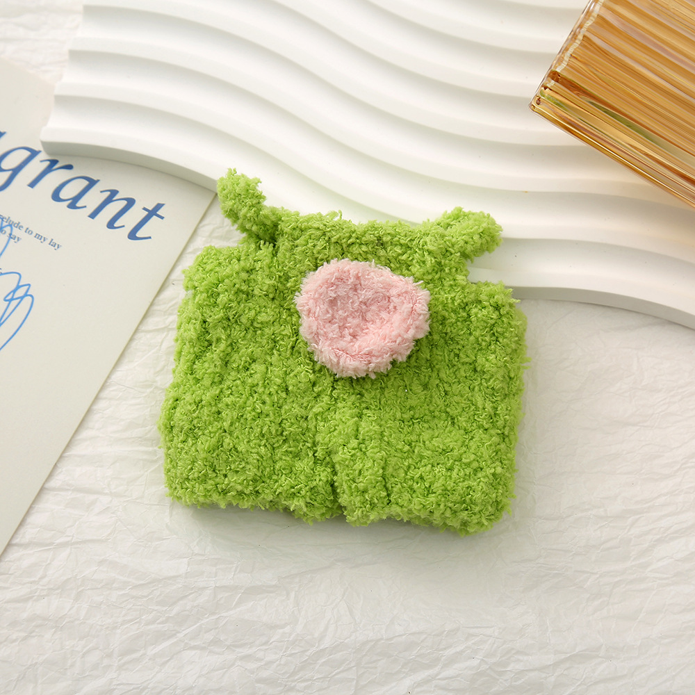 卡通毛茸茸迷你公仔服饰创意手工玩偶小娃衣软糯可爱换装头套配饰详情10