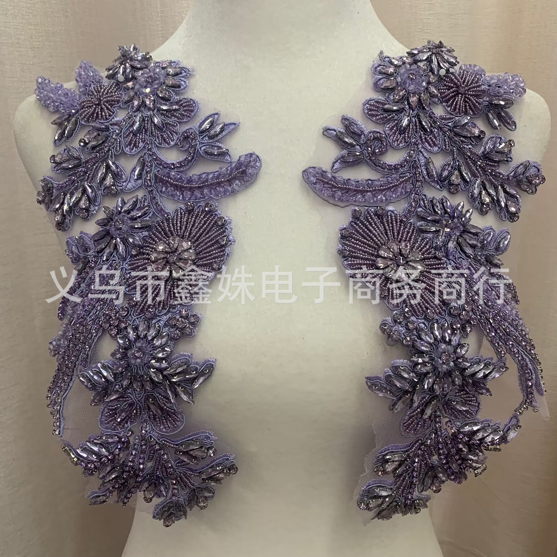 全新手工麦穗钉珠钉钻珠绣服装配饰详情14