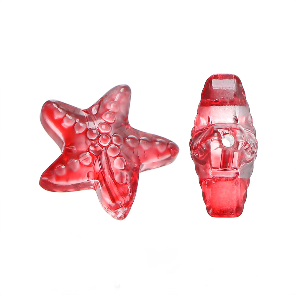 New product: approximately 15mm glass starfish beads, scattered glass bead holes, 1mm handcrafted diy bracelet, necklace and accessory pic 9