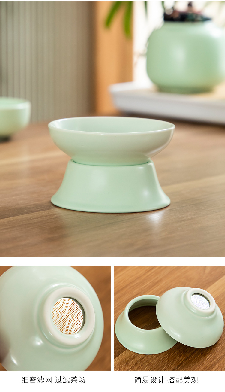 户外便携式旅行功夫茶具套装陶瓷盖碗一壶四杯整套批发礼品印logo详情7