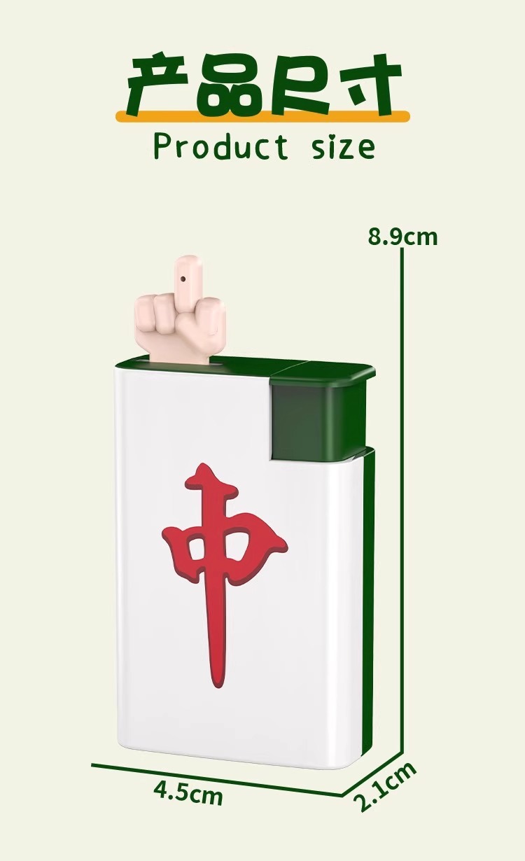 Creative and funny mahjong lighters, water guns, water play toys, red water dispensers, stress-relieving pranks, gifts for boys and girls pic 14