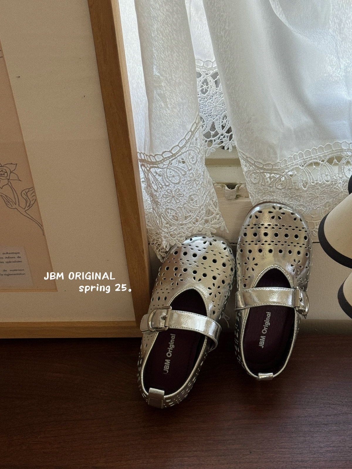女童镂空韩版小皮鞋JBM春夏季新款银色公主鞋软底女孩玛丽珍鞋子详情15