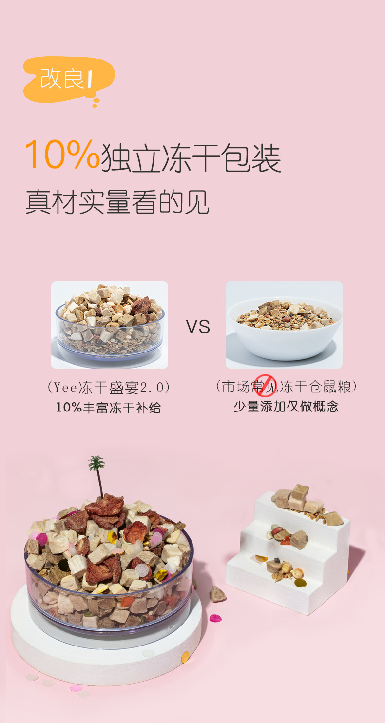 yee仓鼠粮食批量鼠粮金丝熊粮食花枝鼠仓鼠食物侏儒五谷饲料批发详情5