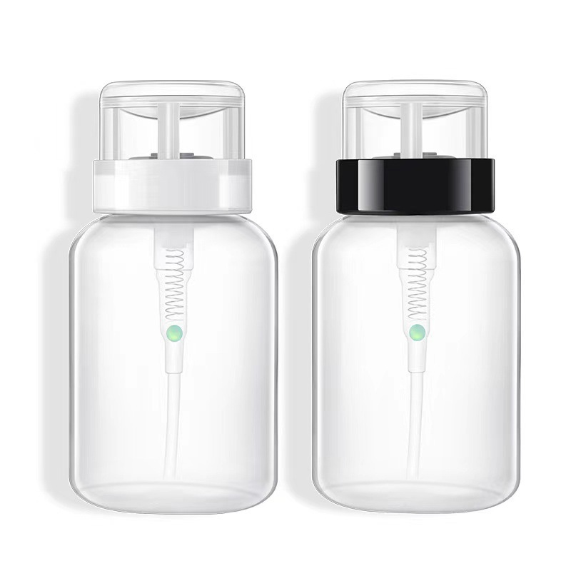 卸妆水按压瓶空瓶美甲清洁液酒精工具洗甲水化妆压取分瓶装按压式详情7