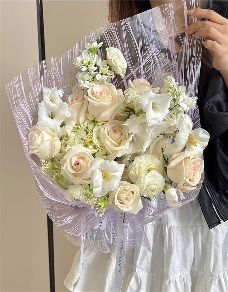 Wholesale of new crystal opp flower packaging, flower wrapping waterproof materials, festival gifts and decorations from Celidia pic 14