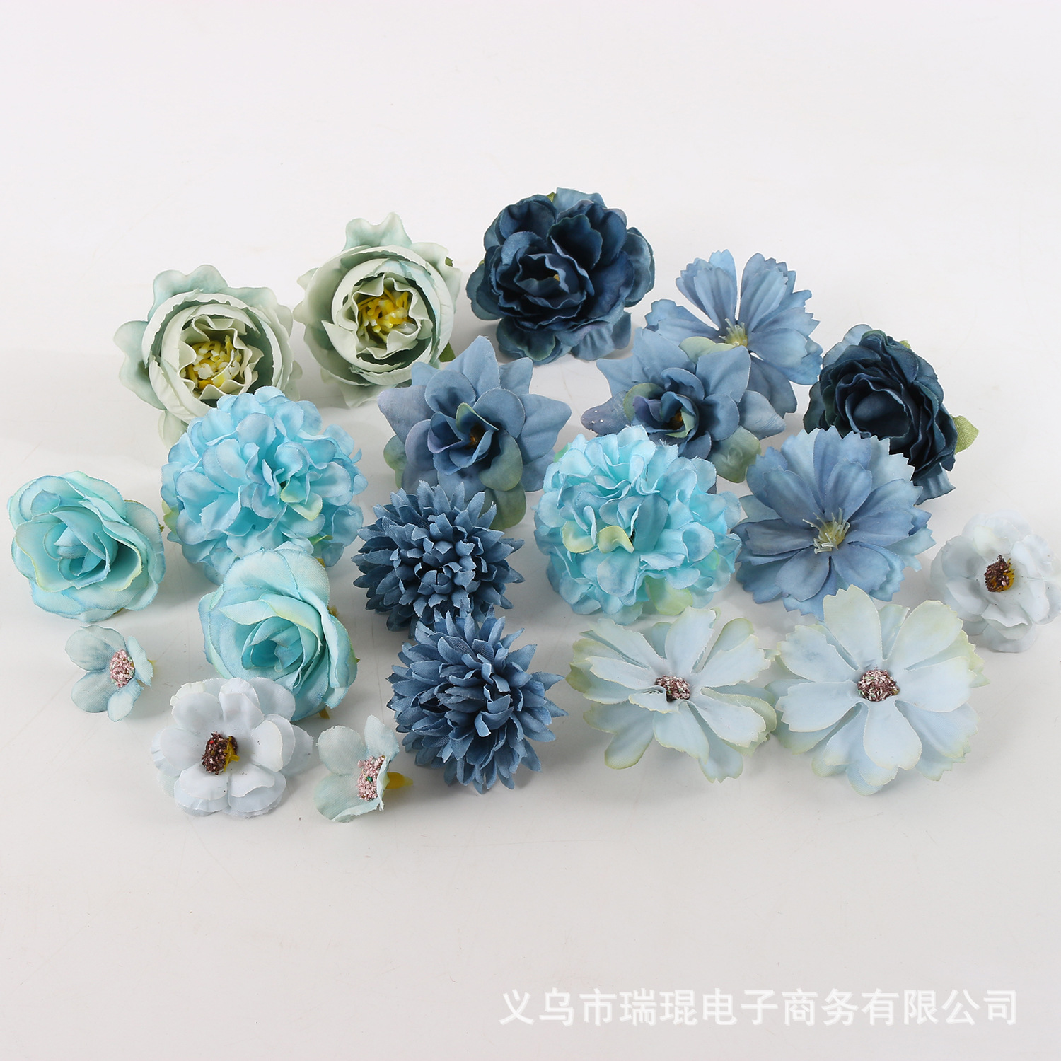 Artificial flower material package, artificial flowers, silk flowers, diy handcrafted decoration, hydrangea, ping-pong chrysanthemum, artificial flower material package for matching pic 10