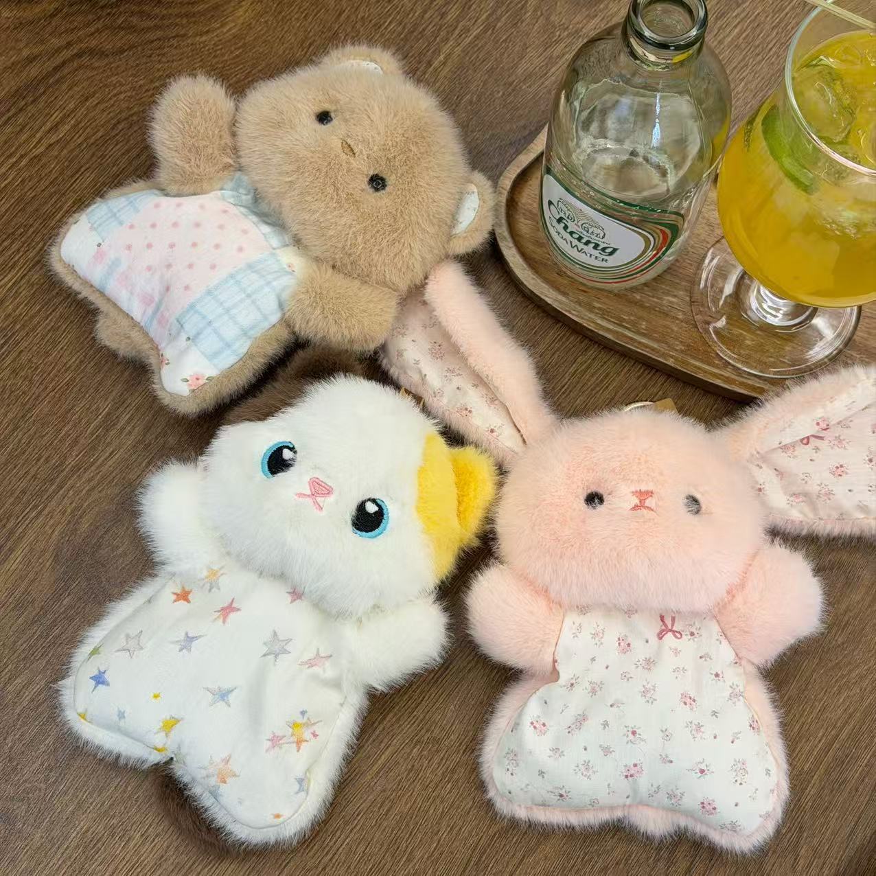 Little bean bag, soothing little fox doll table companion, plush toy, cute doll pendant, heartwarming birthday gift pic 5