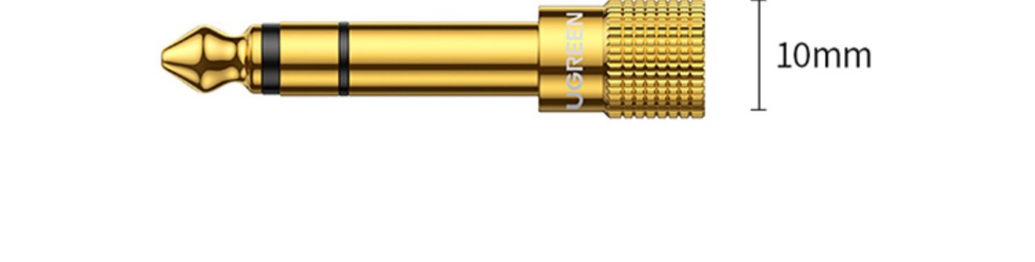 Ugreen 6.5-to-3.5mm audio adapter, electric guitar headphone microphone, piano sound card 6.35 cable converter pic 17