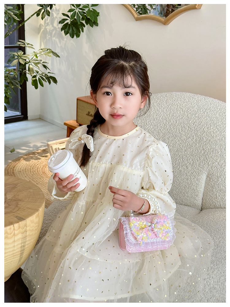 儿童配饰包新款洋气小众设计珍珠单肩斜挎包小女孩幼儿园链条手提详情14