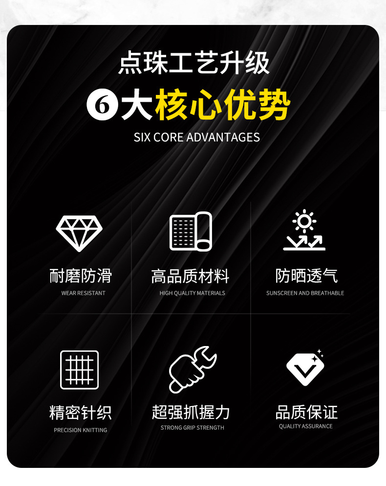 10-needle anti-slip and wear-resistant pvc dot-bead thickened cotton thread woolen dot-plastic labor protection gloves for work on construction sites pic 3