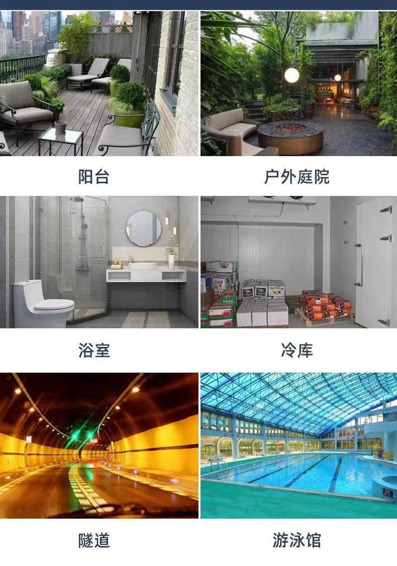 led防潮灯游泳馆浴室仓库冷库灯压铸外壳E27螺口吸顶椭圆三防灯详情5