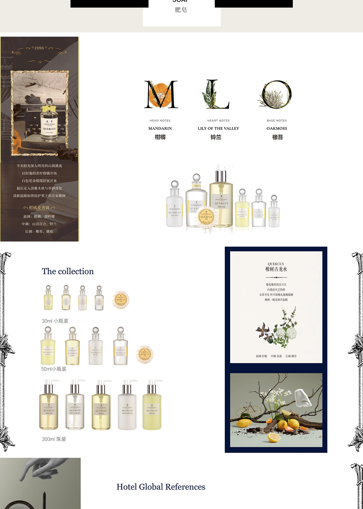 PENHALIGON high-end hotel and homestay disposable shampoo, body wash and bath set in stock pic 7