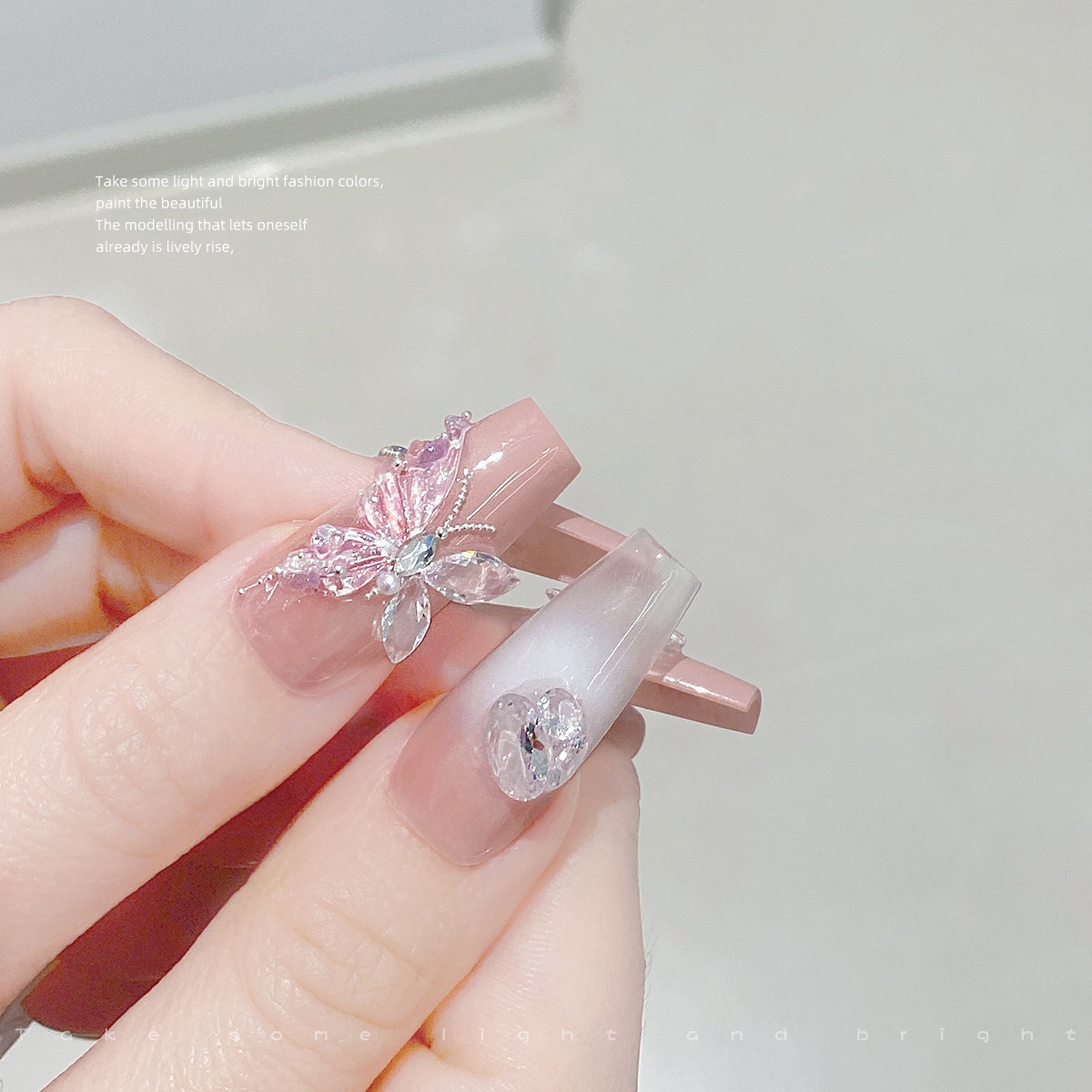 20 super shiny nail accessories: Horse eye ice-transparent zircon diamond, pointed bottom micro-zirconium nail decoration, teardrop white transparent diamond pic 2
