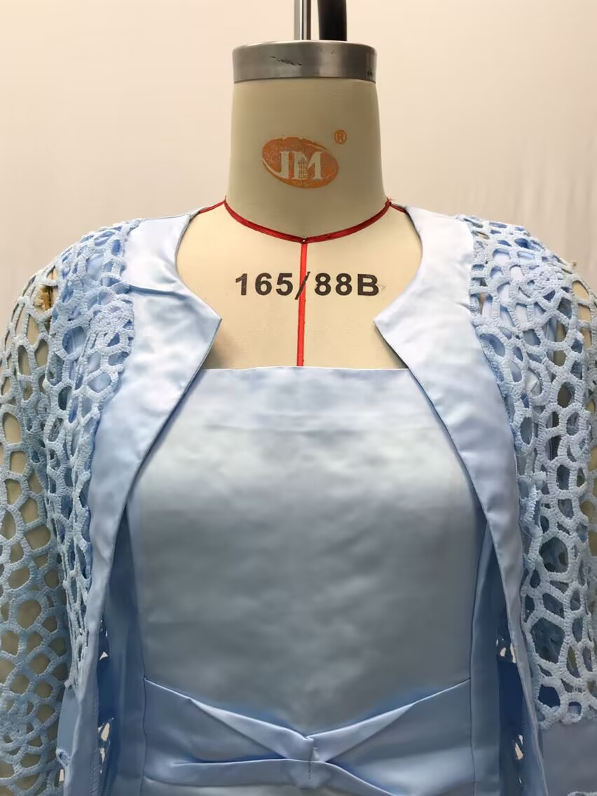 2024现货新品女装色蕾丝开衫连衣裙两件外套亚马逊wish外贸详情31