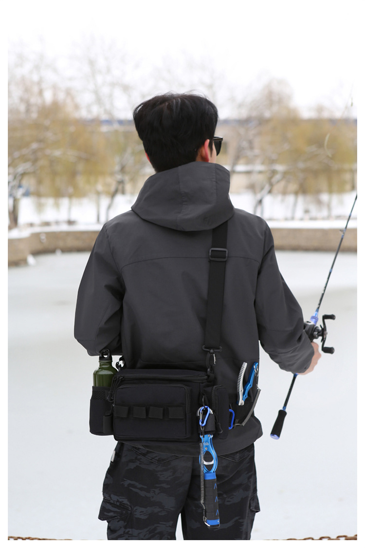 Lu Ya Bag, multi-functional waist bag, single-shoulder backpack, fishing crossbody bag, fishing gear rod bag, fishing storage bag, complete set of equipment pic 20