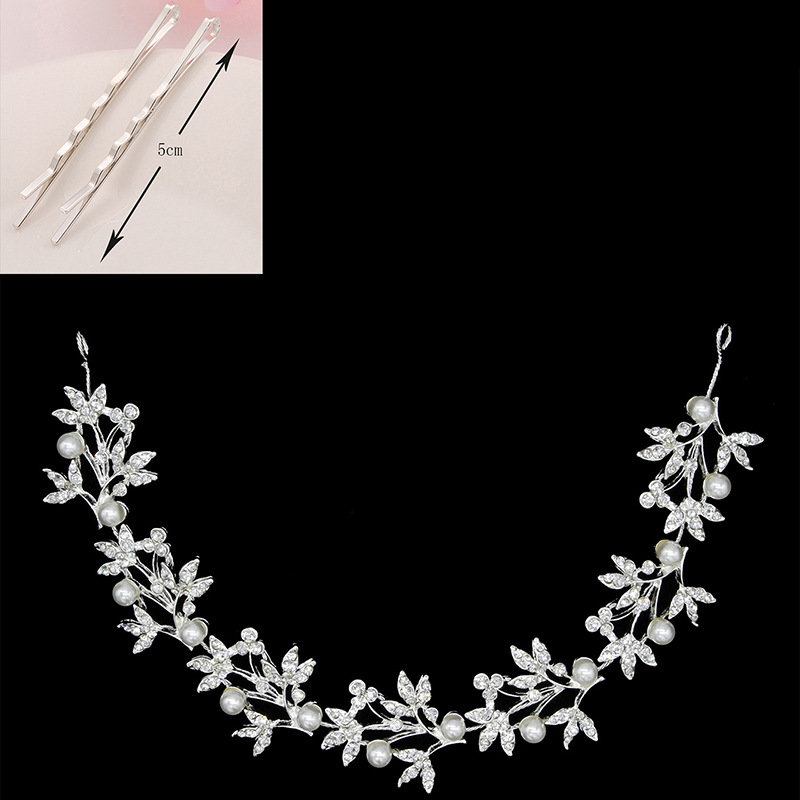 新款流行新娘头饰可爱百搭发带结婚饰品婚礼发带配饰头饰发箍详情9