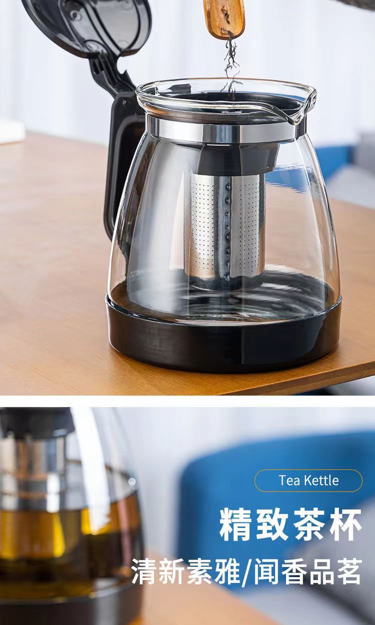 泡沫包装泡茶壶玻璃水具套装茶水分离功夫茶具一壶带水杯养生茶具详情5