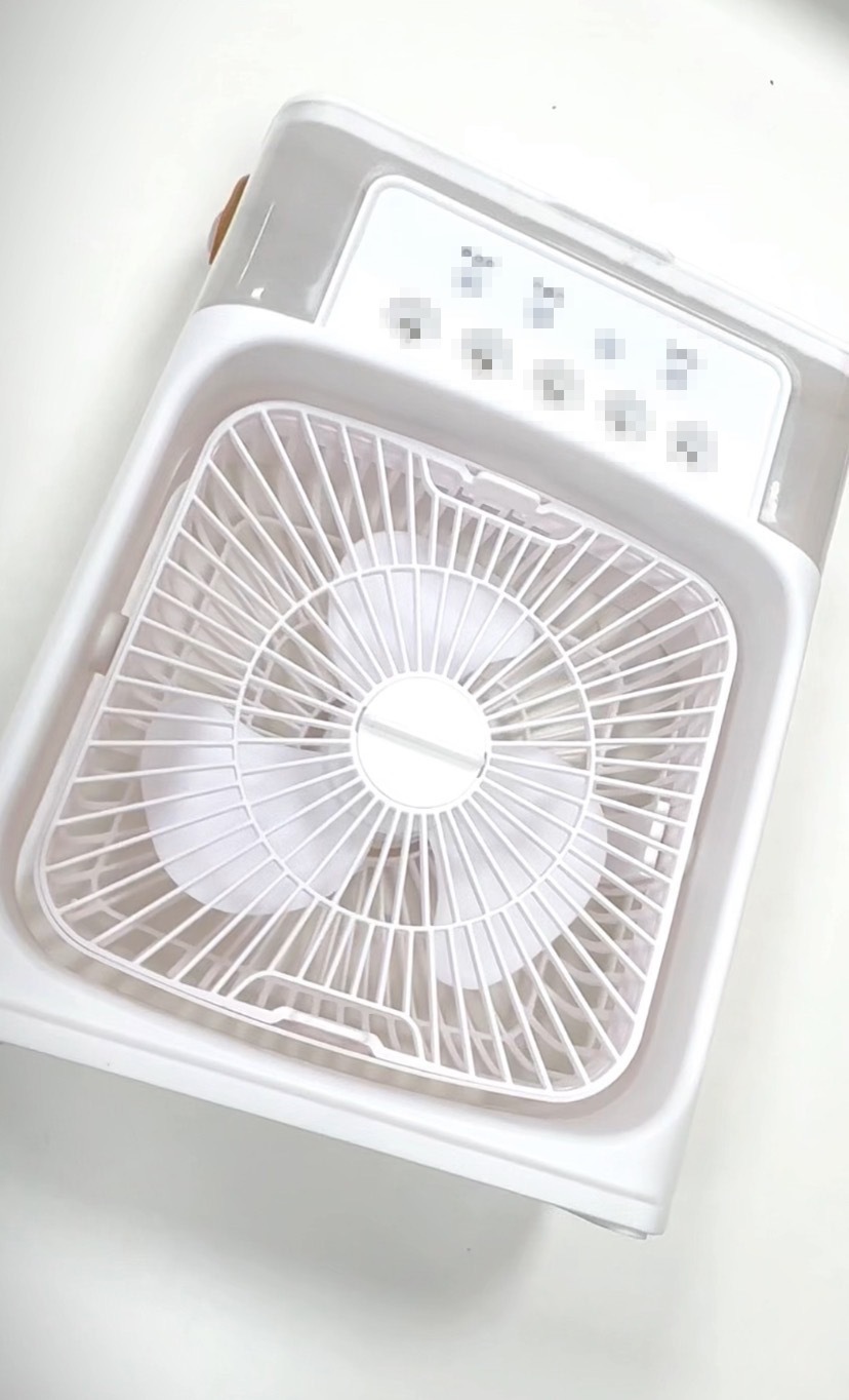 跨境爆款五孔喷雾风扇加湿制冷空调扇桌面宿舍迷你冷风机USB风扇详情7