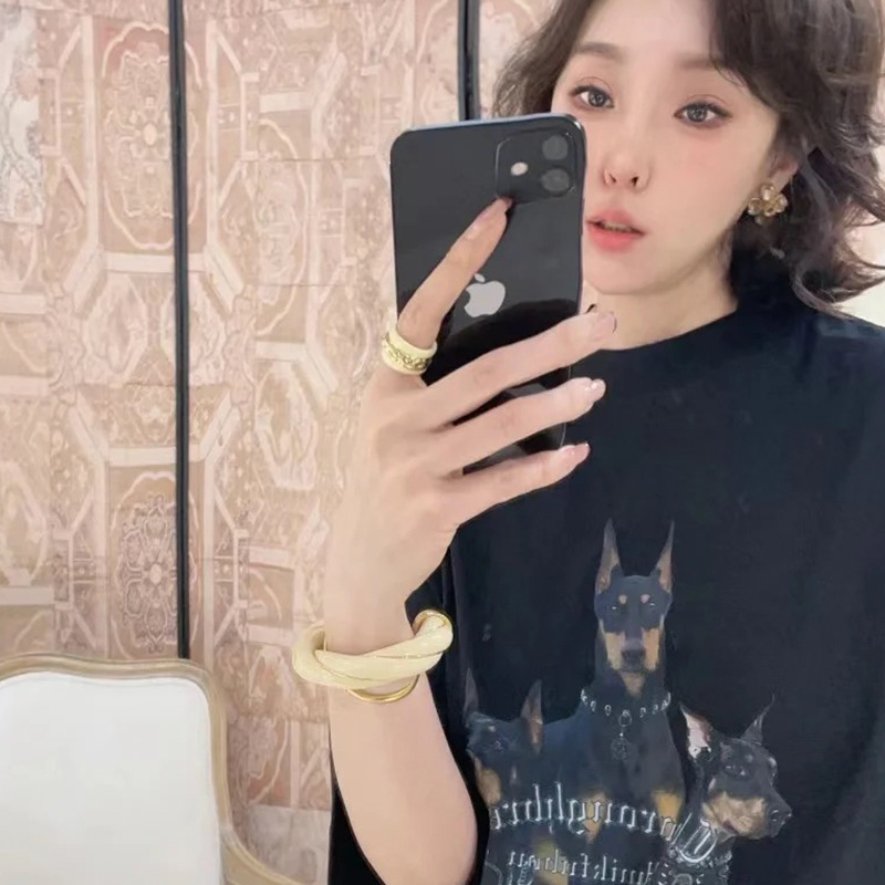 法国复古小众设计扭结设计马卡龙开口手镯个性中古独特轻奢高级感详情15