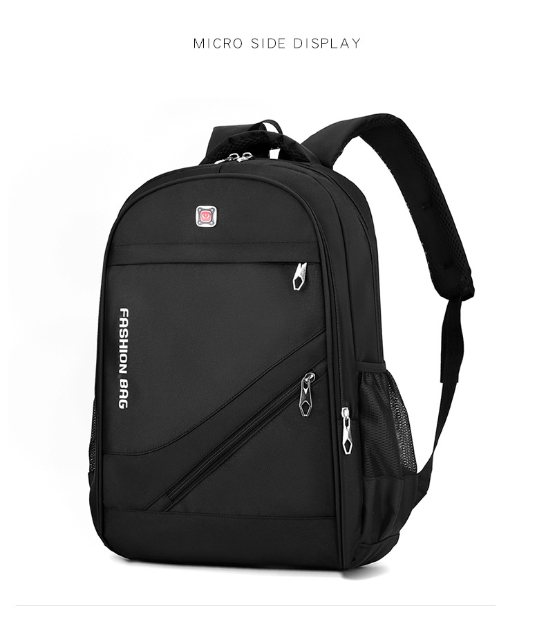 外贸新款双肩包男商务潮流休闲电脑背包通勤学生书包大容量旅行包详情23